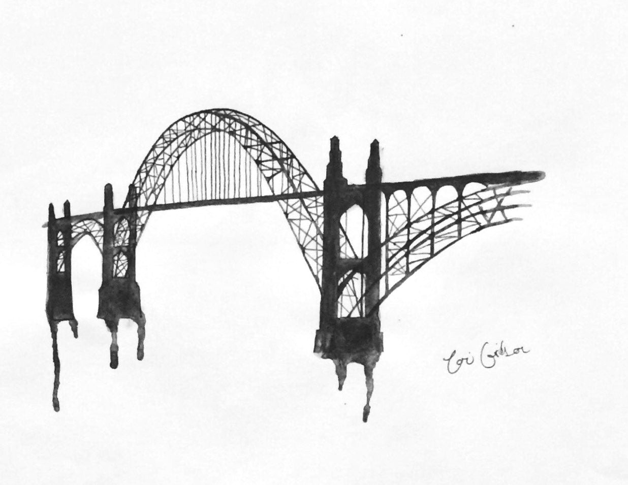 Yaquina Bay Bridge Tee Specifically Pacific