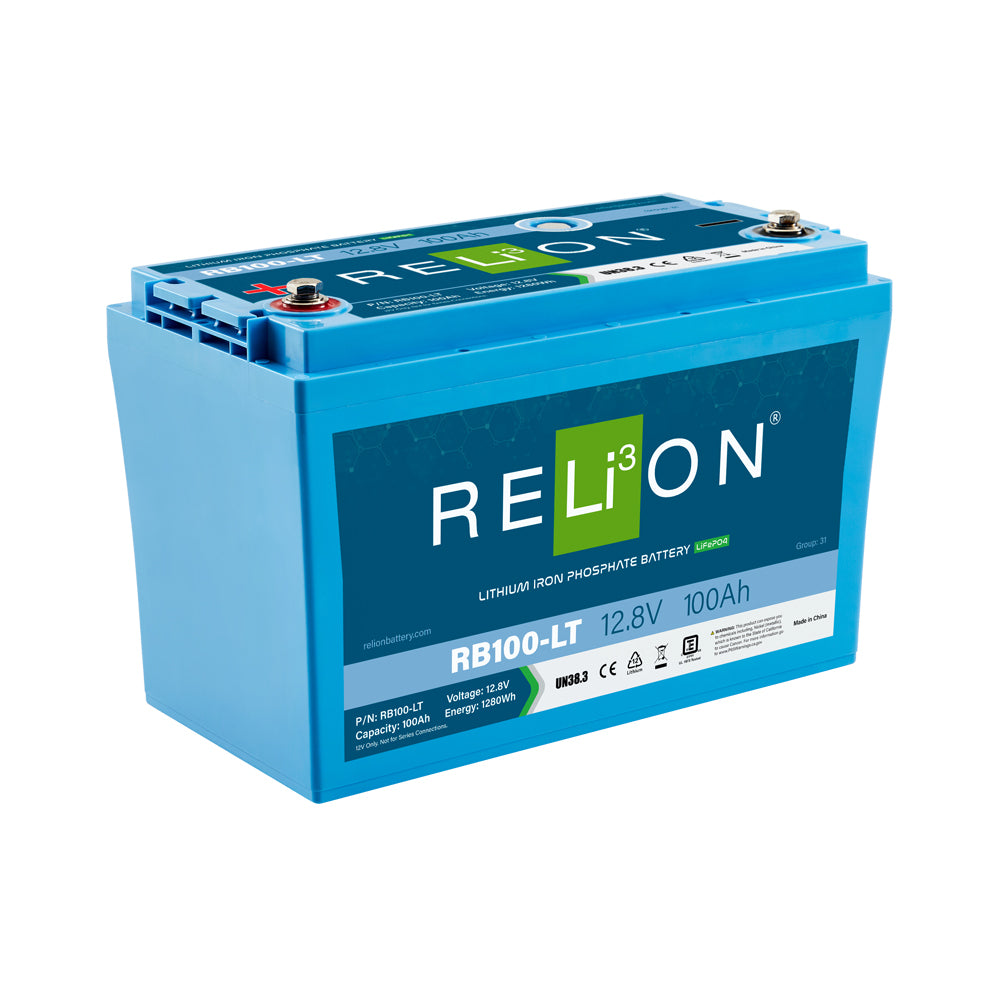 RELiON | RB100-LT Cold Weather Deep Cycle Lithium Battery (12V 100Ah) (Group 31)