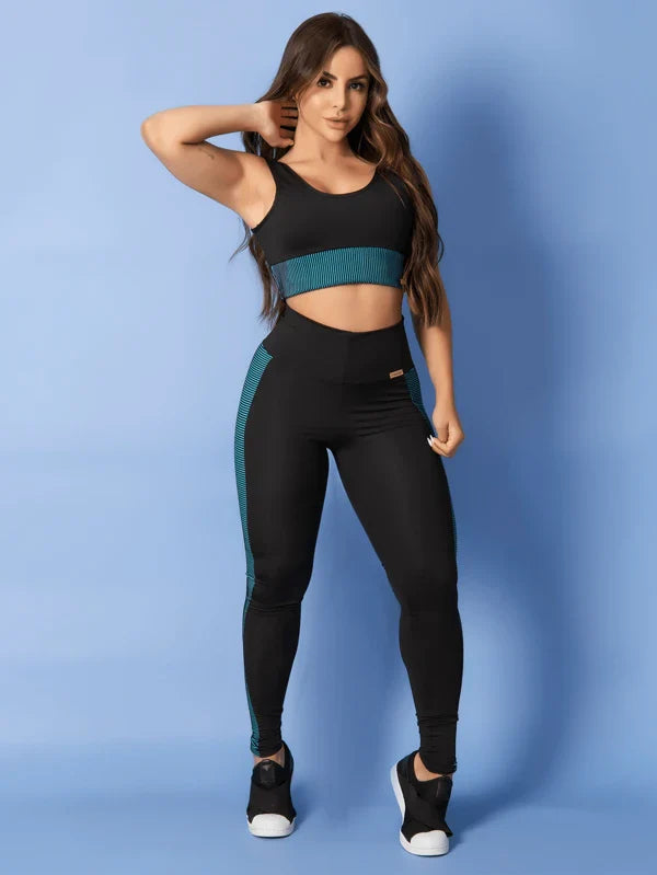 Conjunto Fitness Academia Top Calça 3D Feminina Tarelles 1