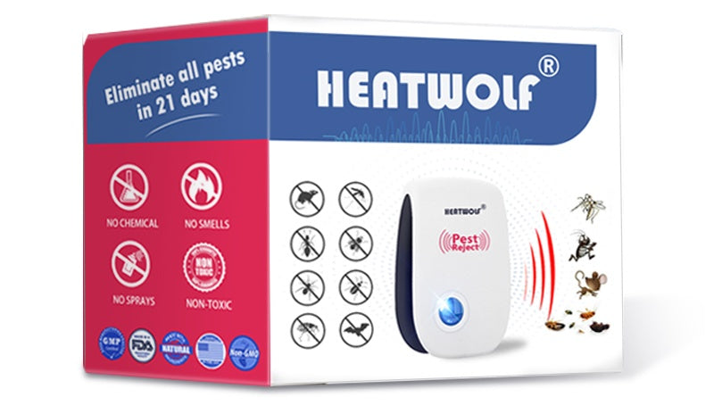 HEATWOLF® अपग्रेडेड--अत्याधुनिक 6nm क्वांटम चिप अल्ट्रासोनिक और इलेक्ट्रोमैग्नेटिक प्रोफेशनल पेस्ट रिपेलर