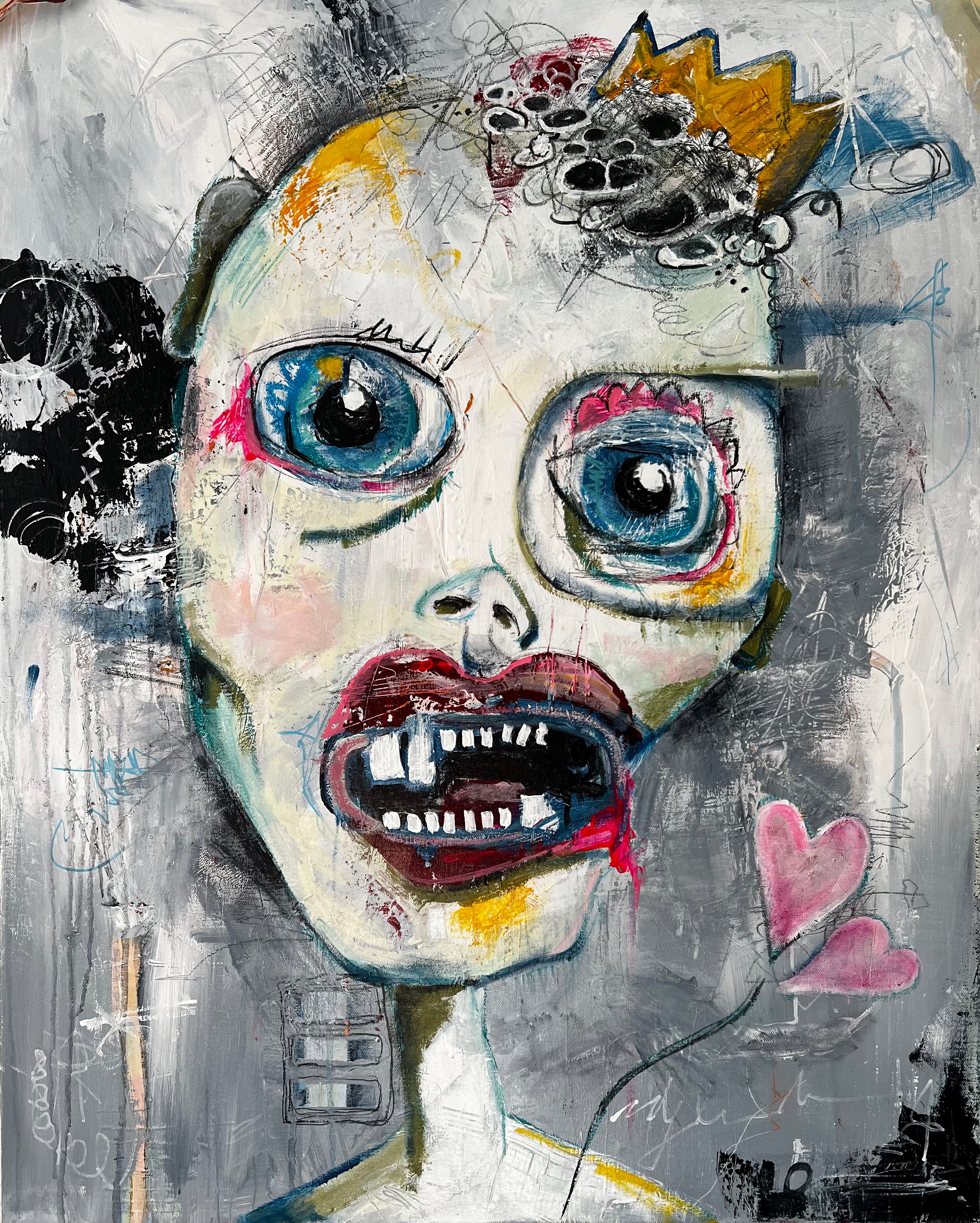 “I Could Be a Morning Person if I Wanted To" (30 x 24 in)