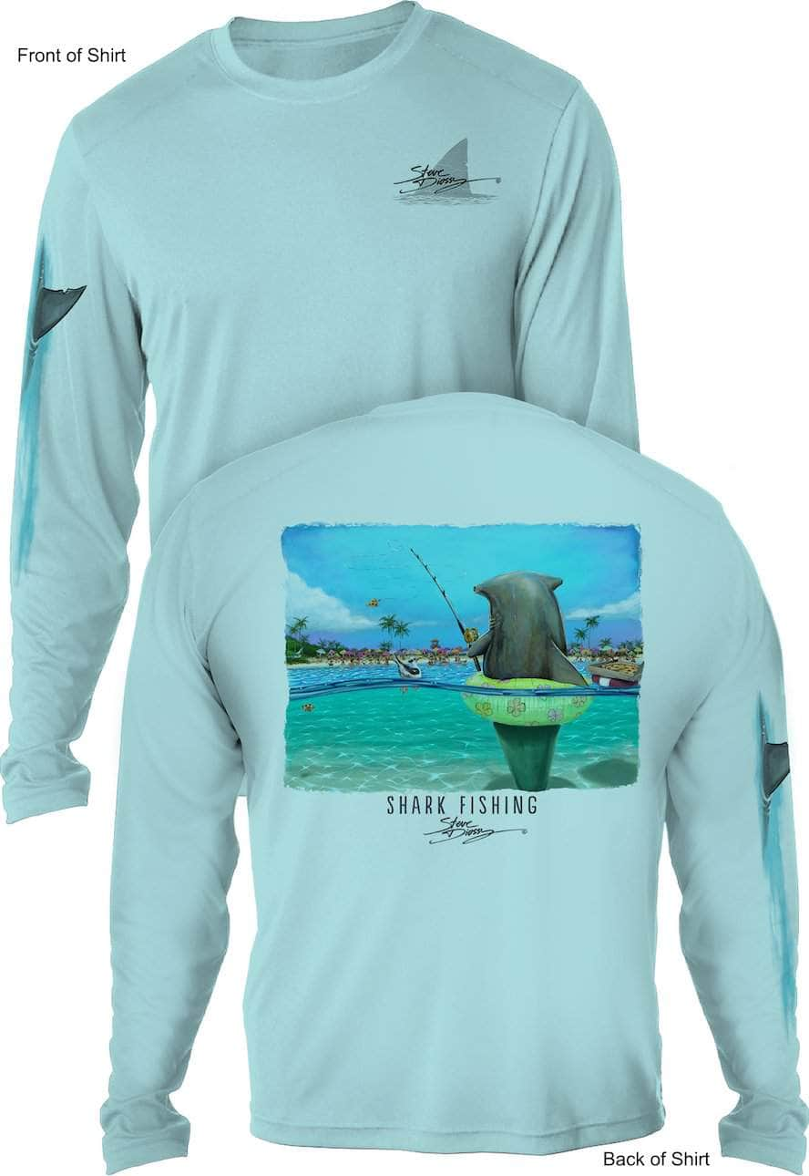 Donut Shark - Men's Long Sleeve Sun Protection Shirt – Steve