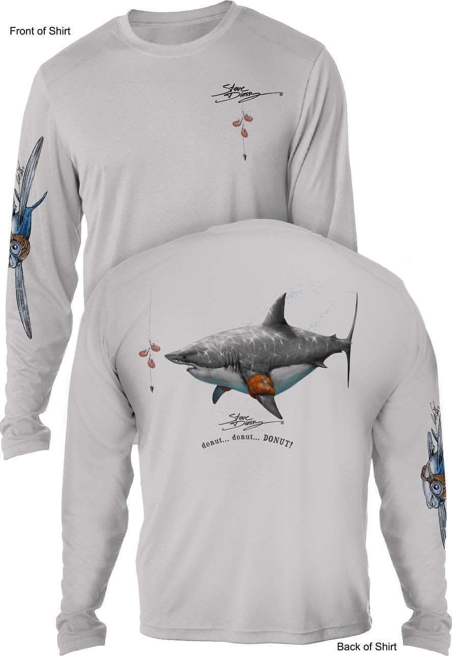 Shark Fishing- Men's Long Sleeve Sun Protection Shirt – Steve Diossy  Clothing