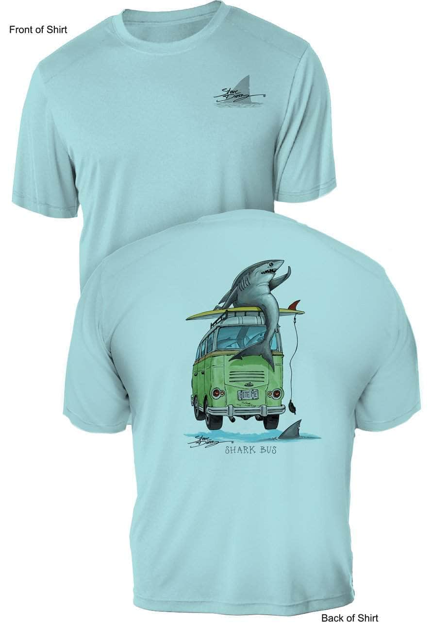 Shark Bus- Men's Long Sleeve Sun Protection Shirt – Steve Diossy Clothing