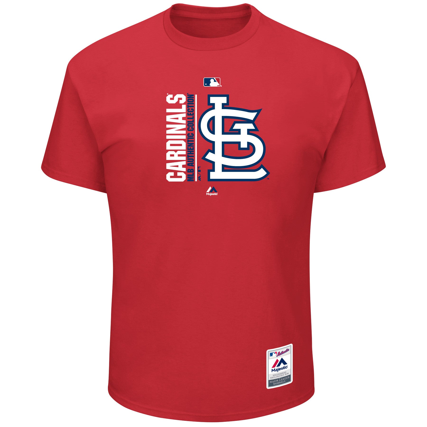 St. Louis Cardinals Men&#39;s Team Icon Clubhouse T-Shirt by Majestic | MO Sports Authentics ...