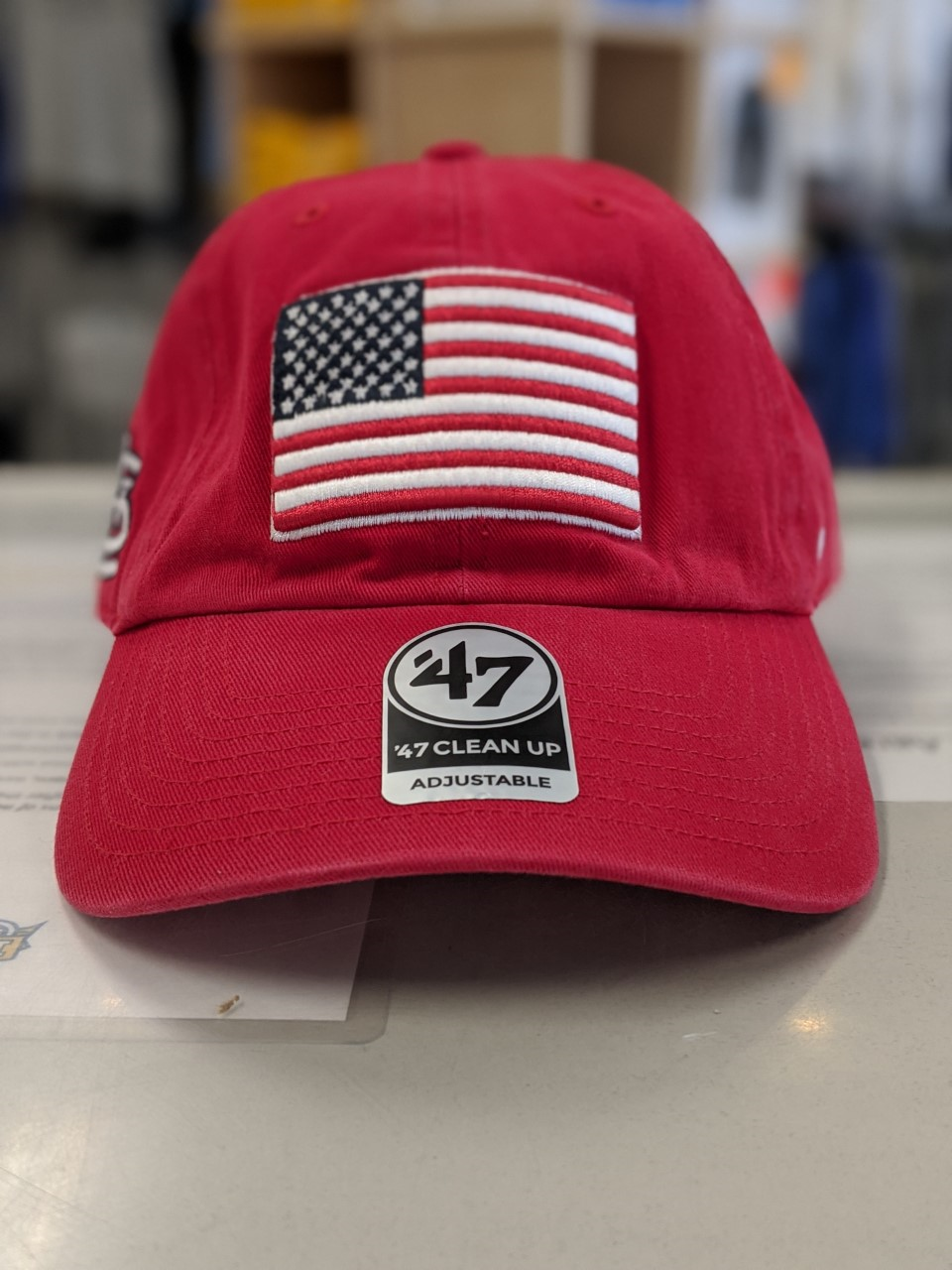 St. Louis Cardinals American Flag Adjustable Clean Up Hat by '47 Brand ...