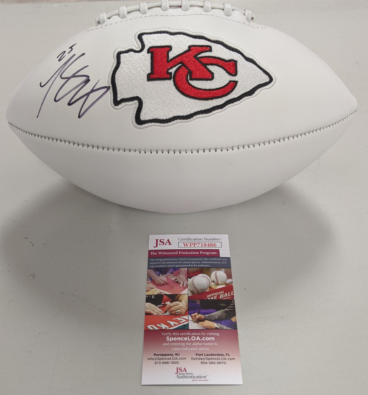 chiefs autographed football