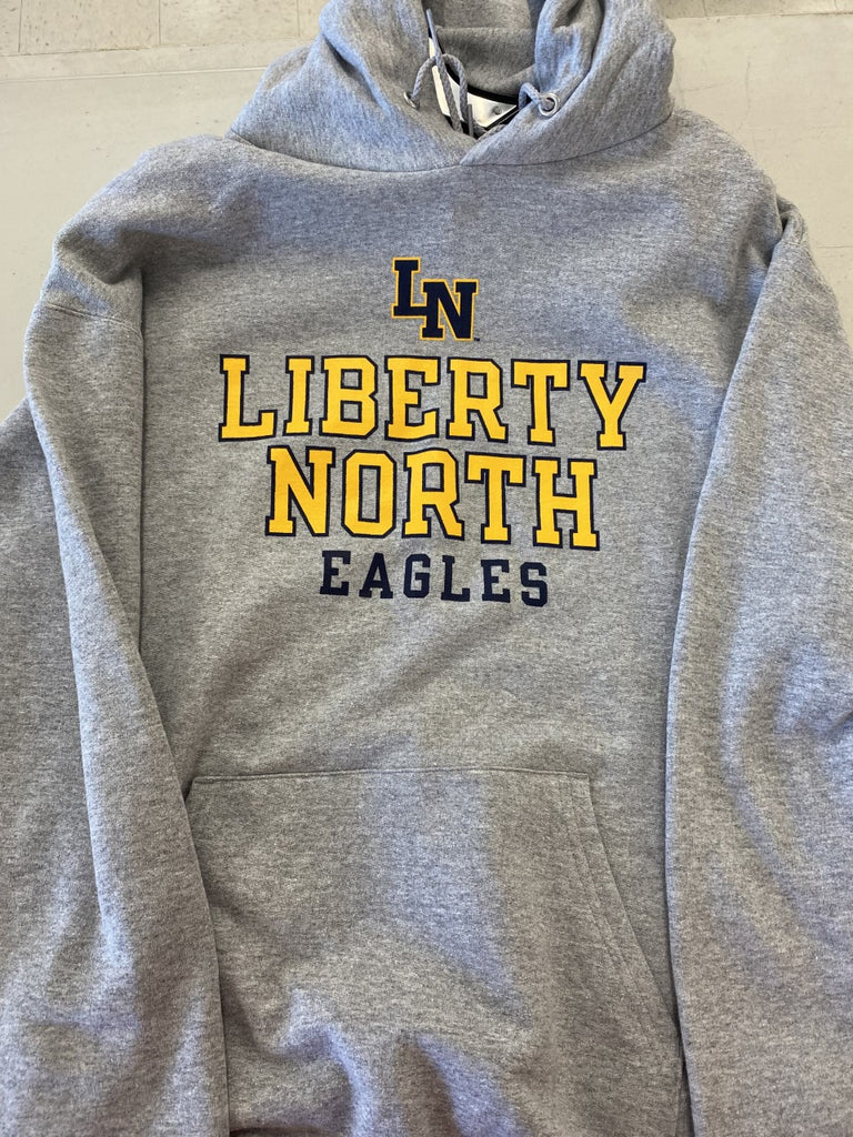 Liberty North Eagles HEATHER GRAY Fleece Hoodie - Champion | MO Sports ...