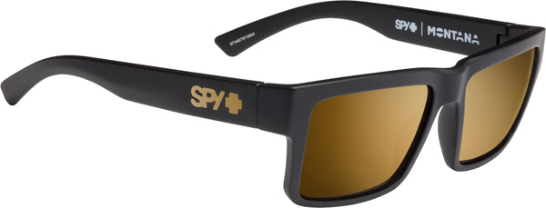 Montana Soft Matte Black - HD Plus Bronze with Gold Spectra Mirror