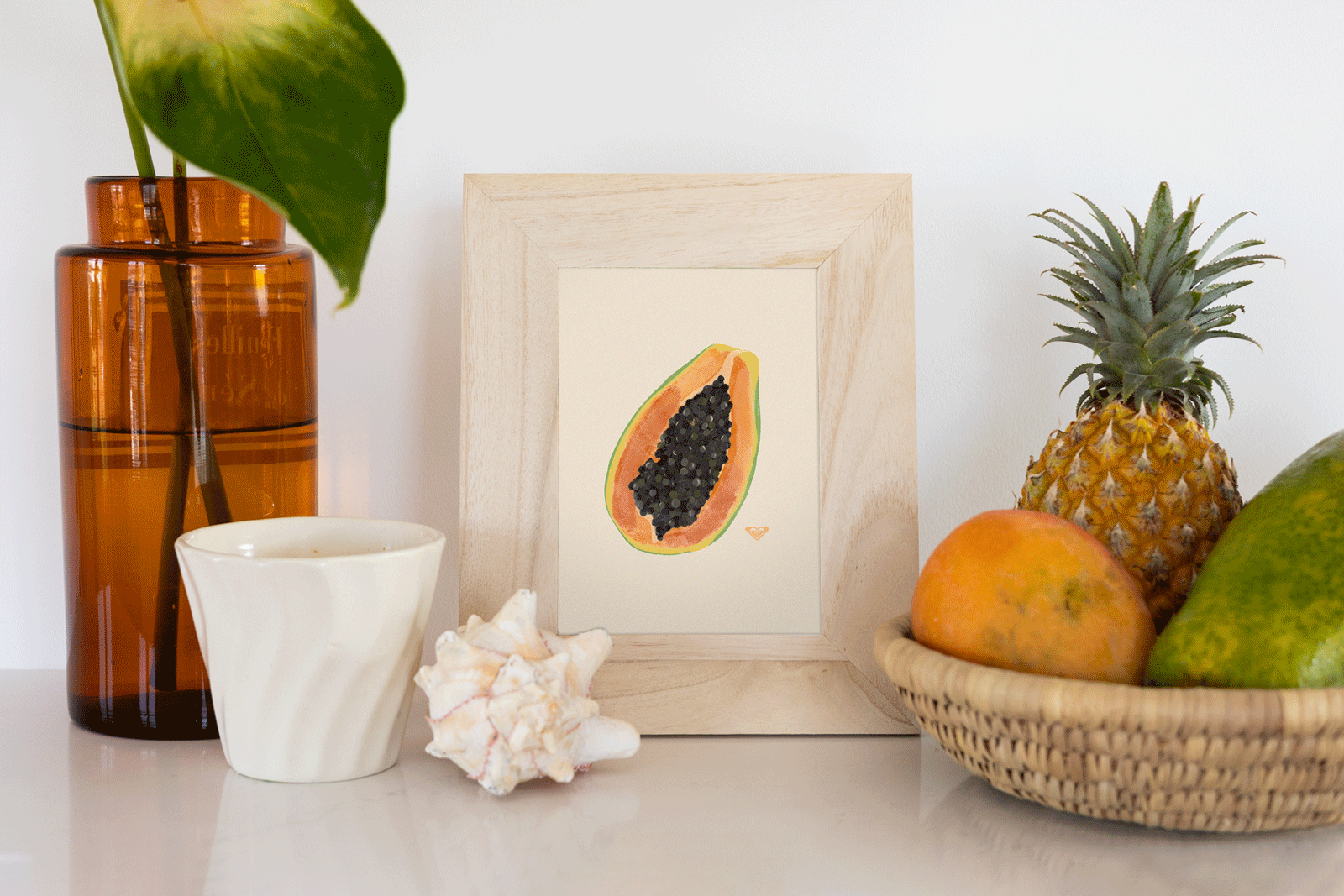 Printable Tropical Fruit Art
