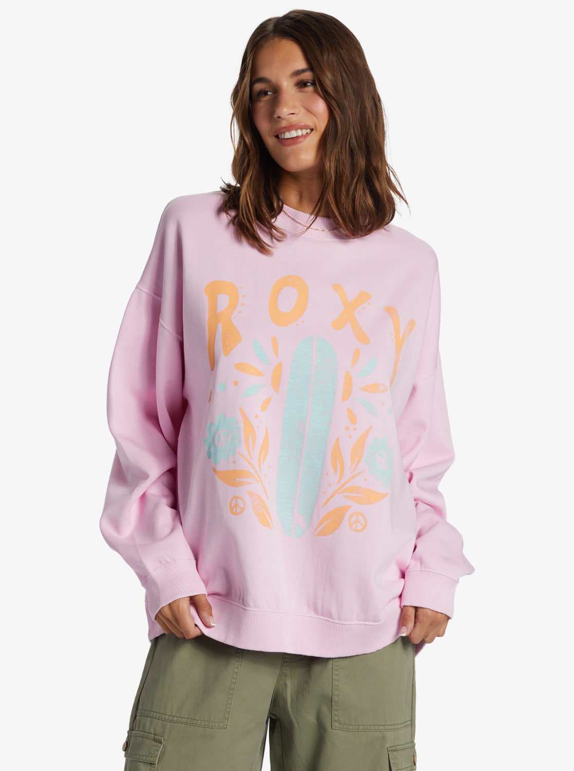 Roxy LINEUP CREW - Sweatshirt - orange 