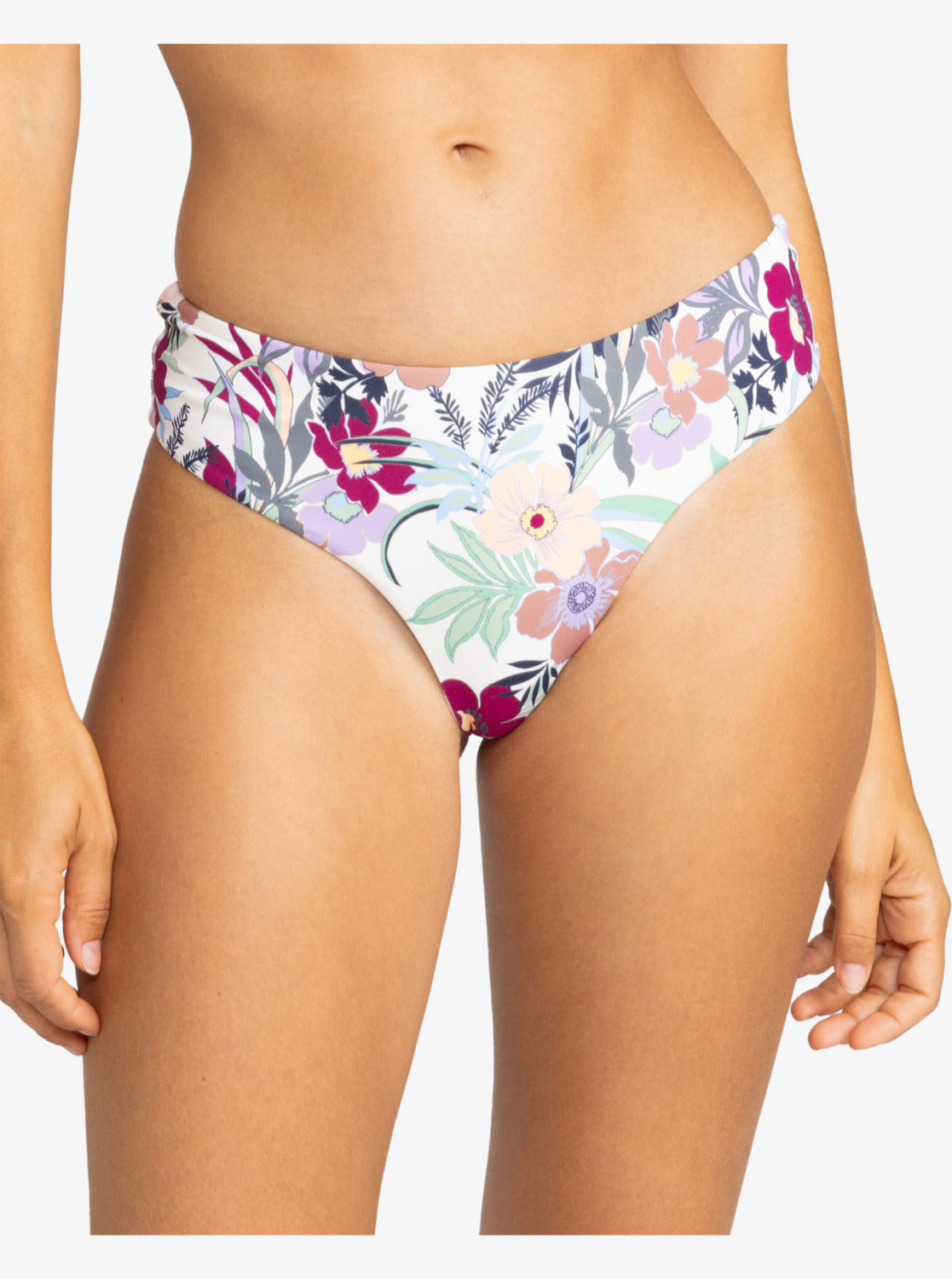 Printed Beach Classics V-Shape Cheeky Bikini Bottoms - Ash Rose Wallflower