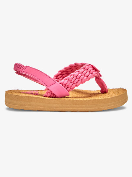 Roxy Tahiti Toucan Backstrap Toddler Girls Sandals – Mini Ruby