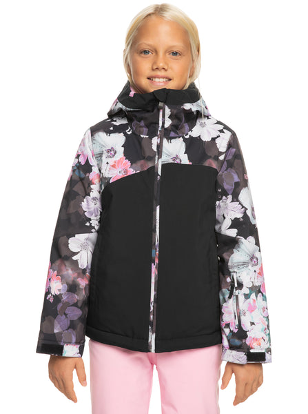 Girls 4-16 Shelter Technical Snow Jacket - Bluing Frozen Flower 