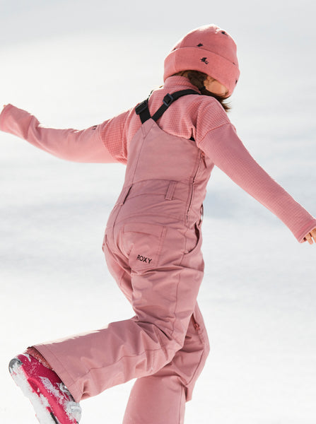 Roxy Lola Girls Ski Pants, Insulated Snow Bib Pants