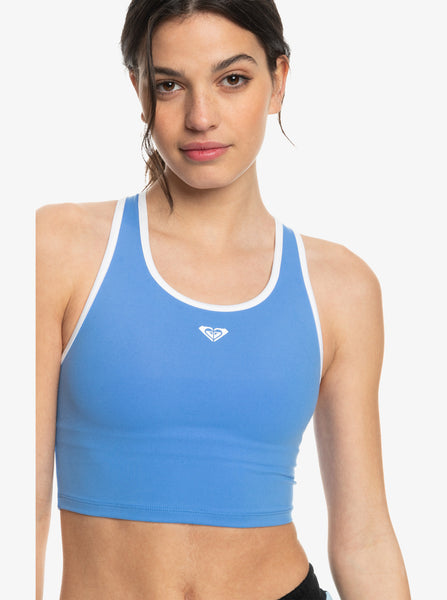 Buy online Blue Solid Sports Bra from lingerie for Women by