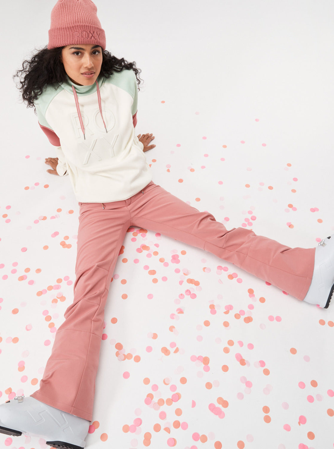 Rising High Technical Snow Pants - Dusty Rose