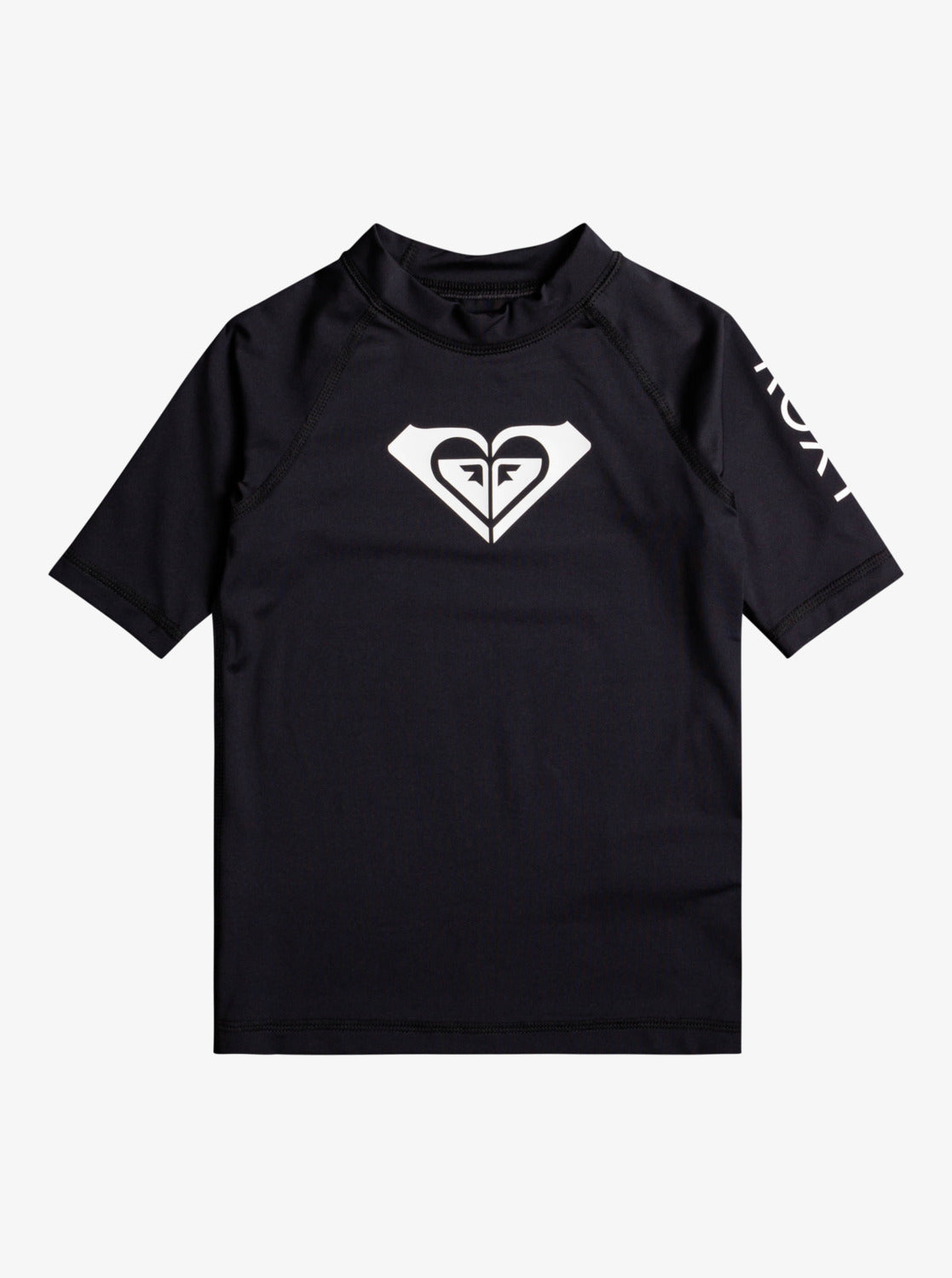 Girls 2-7 Whole Hearted UPF 50 Short Sleeve Rashguard - Anthracite