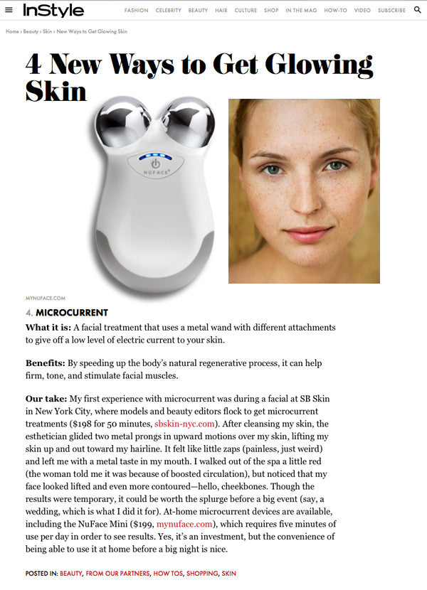 InStyle 4 New Ways to Get Glowing Skin