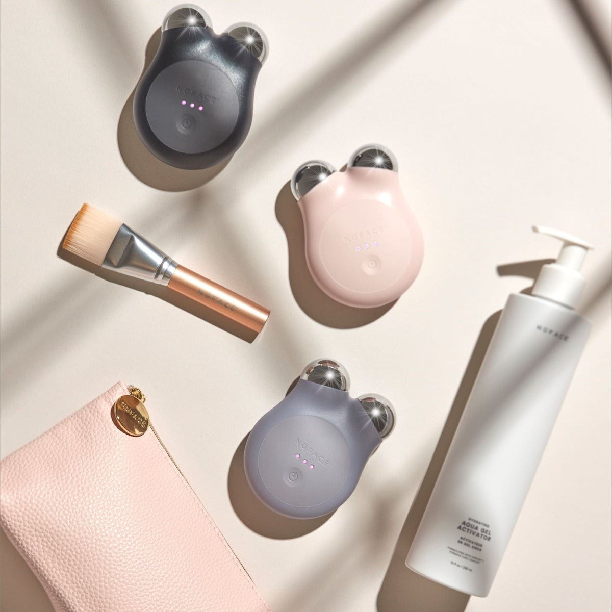 Limited-Edition MINI+ Microcurrent Skincare Regimen - Smart Petite Facial Toning Device & Deluxe-Sized Activator