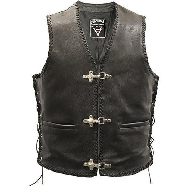 Brace - Laced Hand Plaited Biker Vest by Skintan Leather – Badboy Jewellery