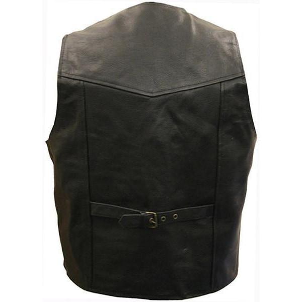 Classic Leather Biker Vest by Skintan Leather – Badboy Jewellery