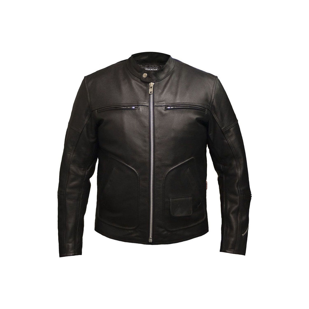 Radical Men’s Black Leather Motorcycle Jacket – Badboy Jewellery