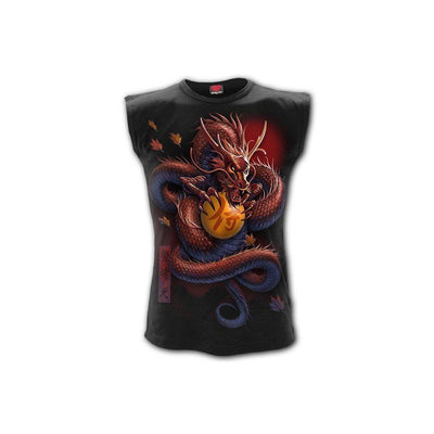 Spiral Samurai - Sleeveless T-Shirt Black