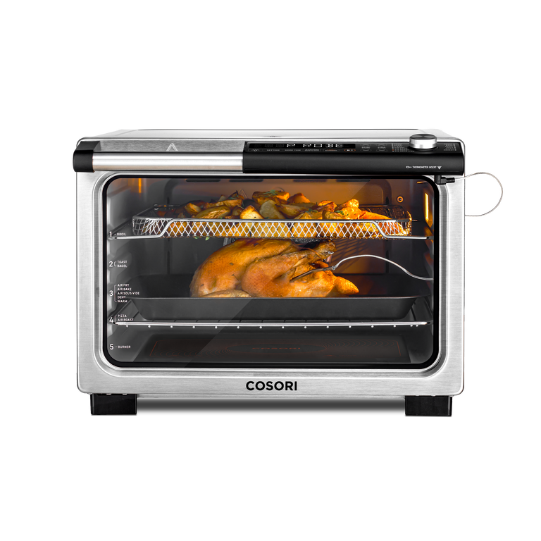 Cosori 25 in. L Black Smart Air Fryer Toaster Oven with Bonus Meat  Thermometer KAAPAOCSSUS0015 - The Home Depot