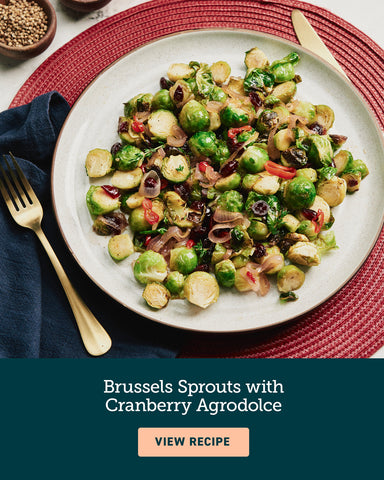 Brussels Sprouts With Cranberry Agrodolce