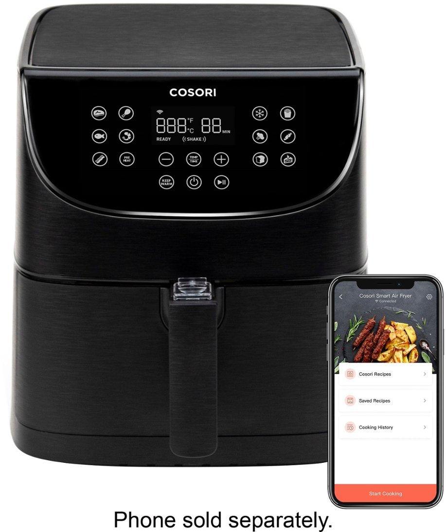 COSORI Air Fryer Max XL(100 Recipes) Electric Hot Oven Oilless Cooker LED  Touch Screen with 13 Cooking Functions, Preheat and Shake Reminder,  Nonstick Basket, 5.8 QT, DIGITAL-Black 