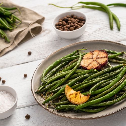 roasted green beans