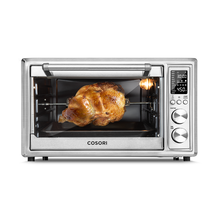 Cosori 11-in-1 26-Quart Ceramic Toaster Oven Air Fryer Combo, Flat-Sealed Heating Elements