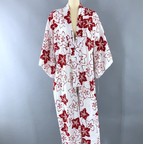 This Blue Bird Vintage Kimono Robe