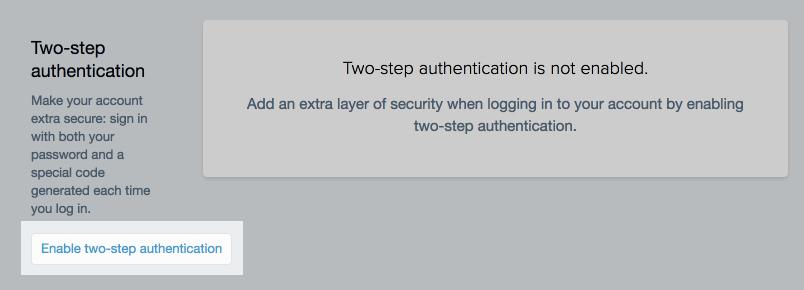 Two-Step Authentication