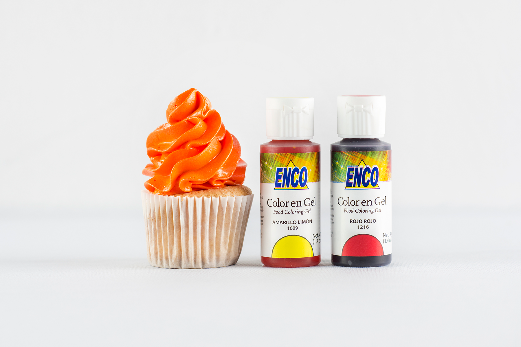 Orange Enco food color gel