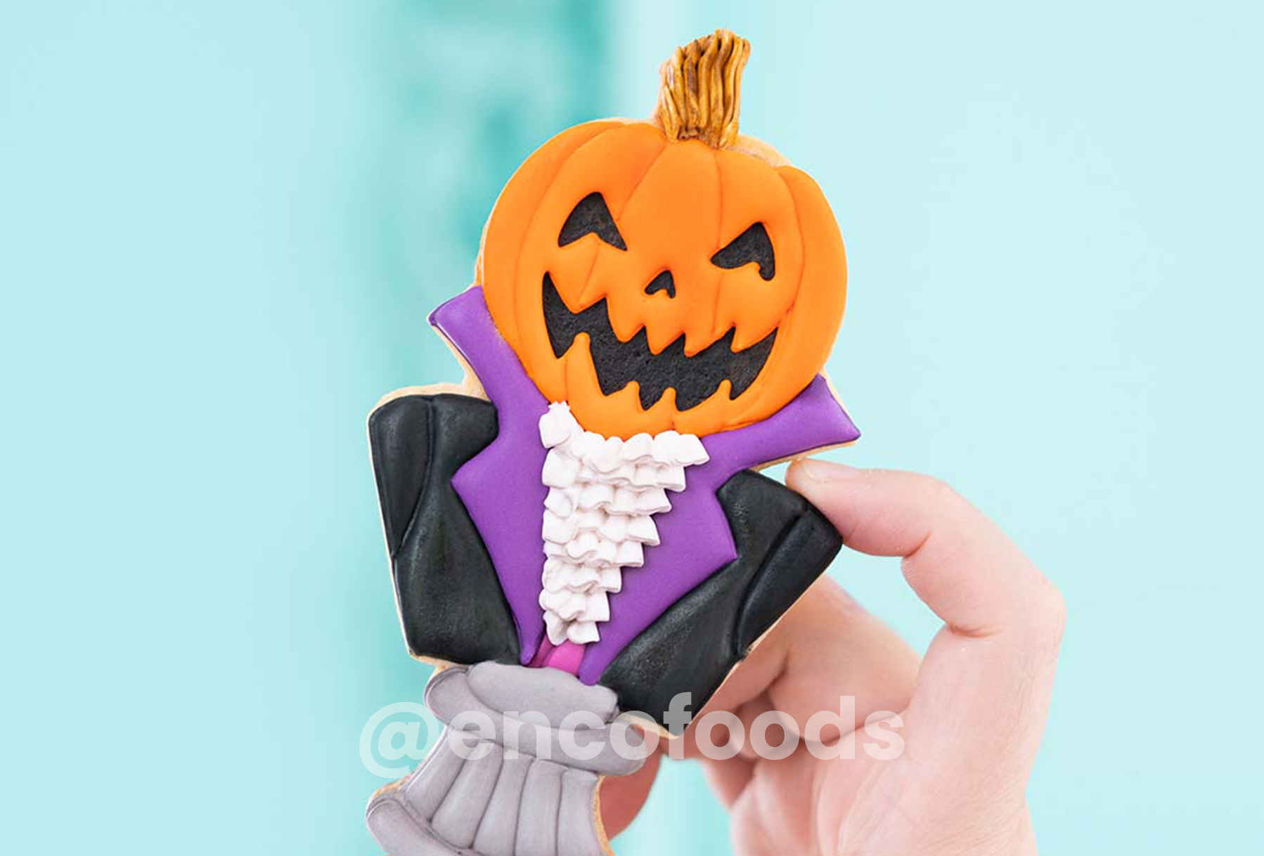 Mr. Pumpkin Cookie Royal Icing ENCO