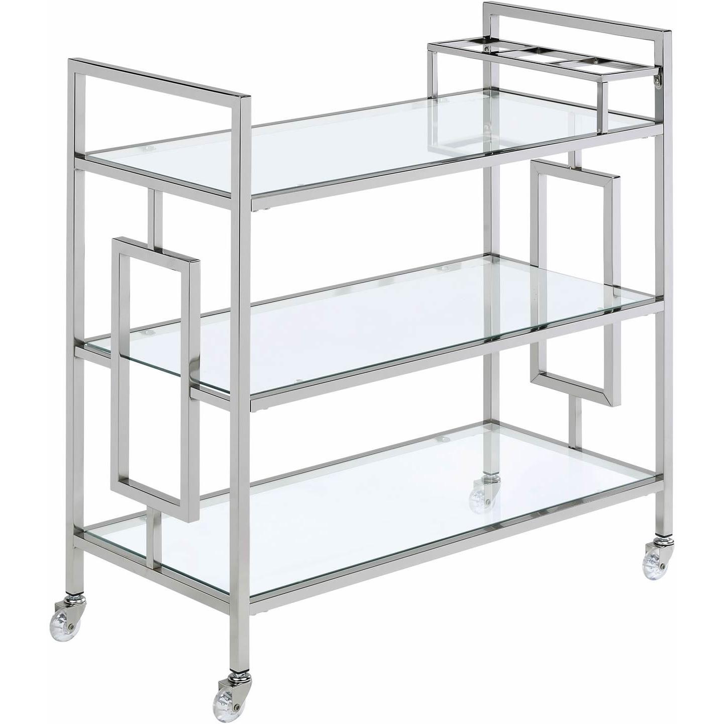 Elements International Ezra Serving Bar Cart