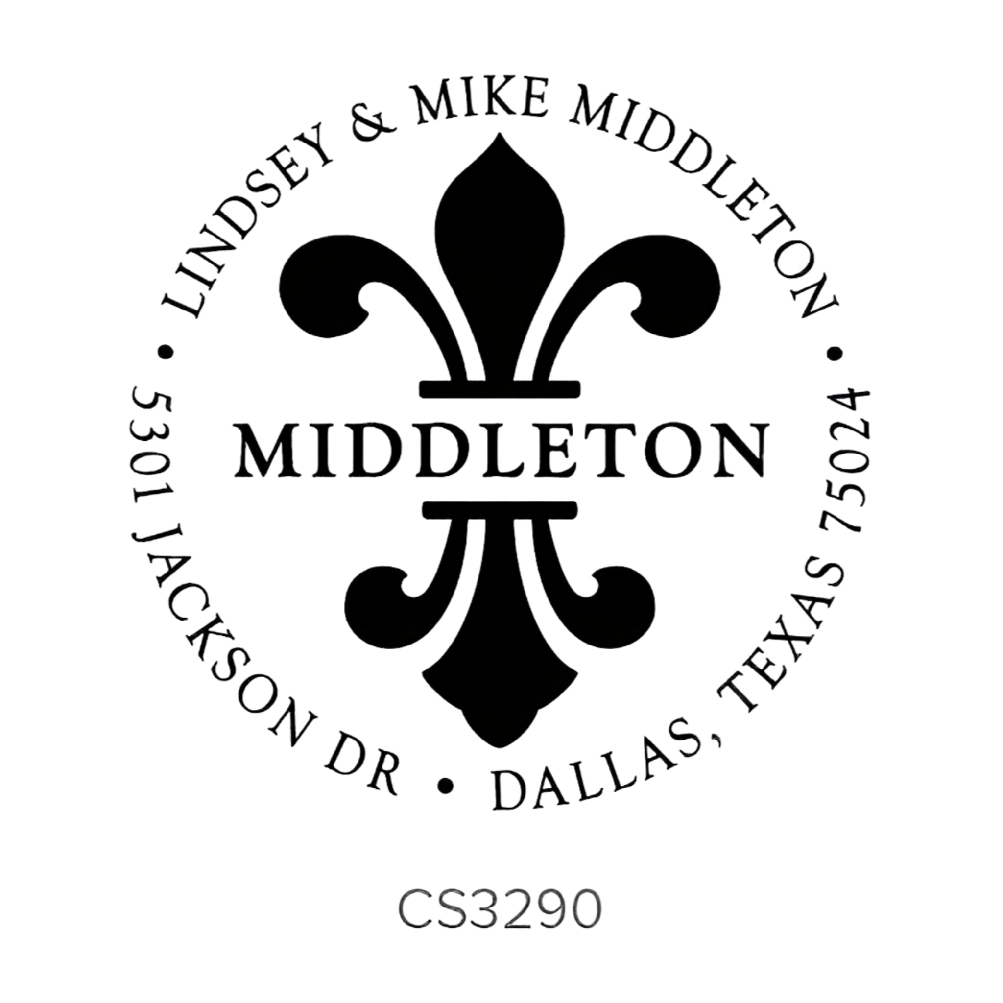Custom Address Stamp CS3290