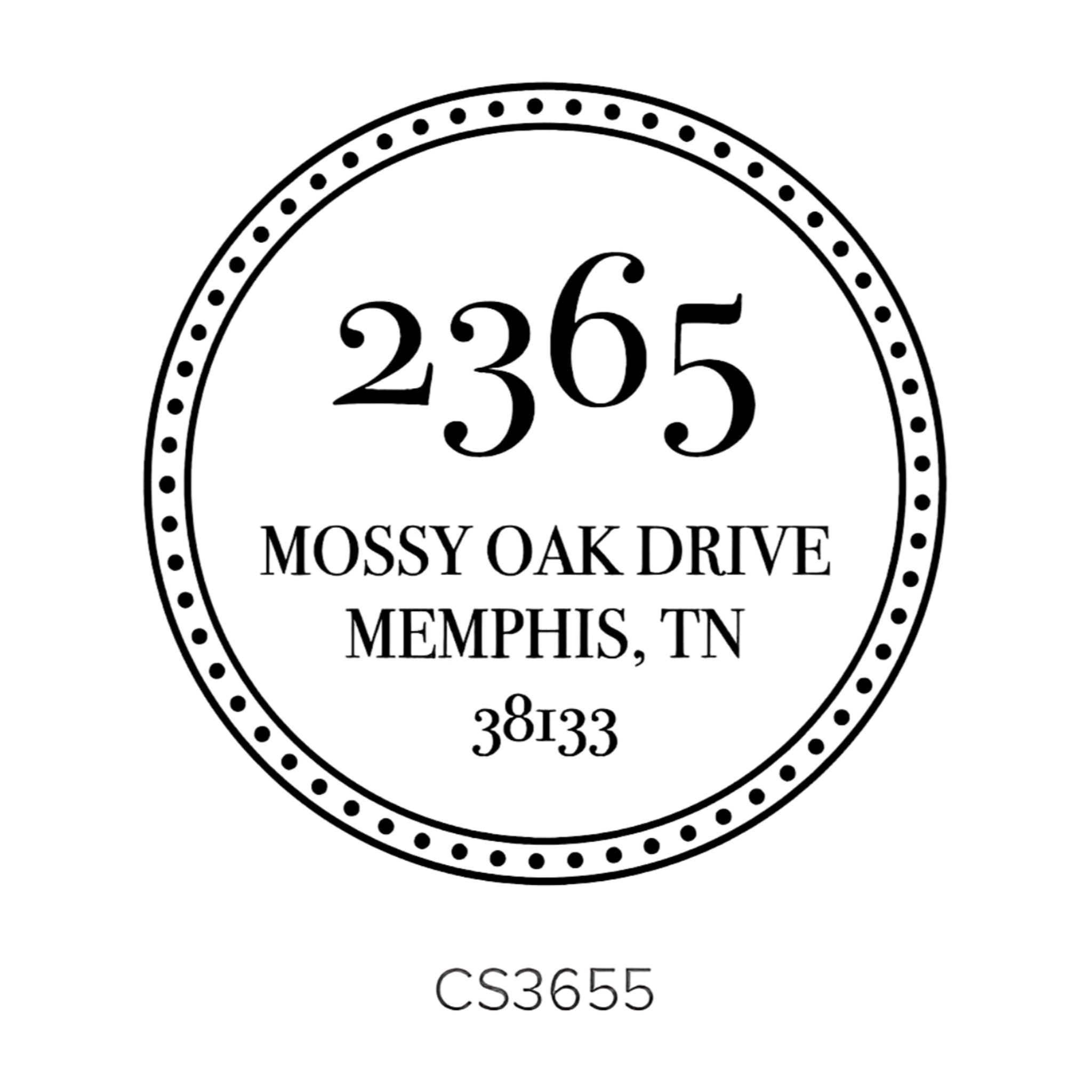 Custom Address Stamp CS3655