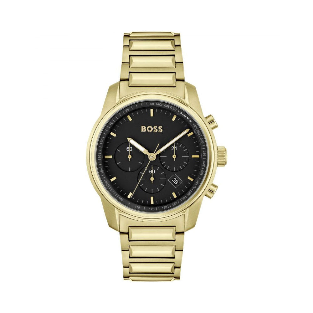 BOSS Ace Men's Gold & Black Watch 1513917 – The Watch Factory ®