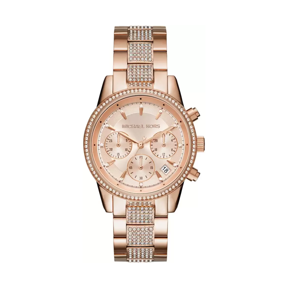 Michael Kors Ritz Analog Rose Gold Dial Women's Watch-MK6485 – The  WatchFactory™