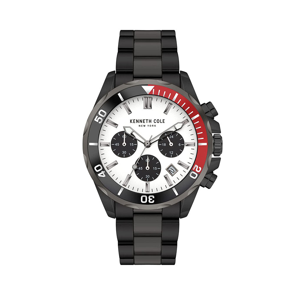 Kenneth Cole 45mm Dress Sport Black Chronograph Men's Watch