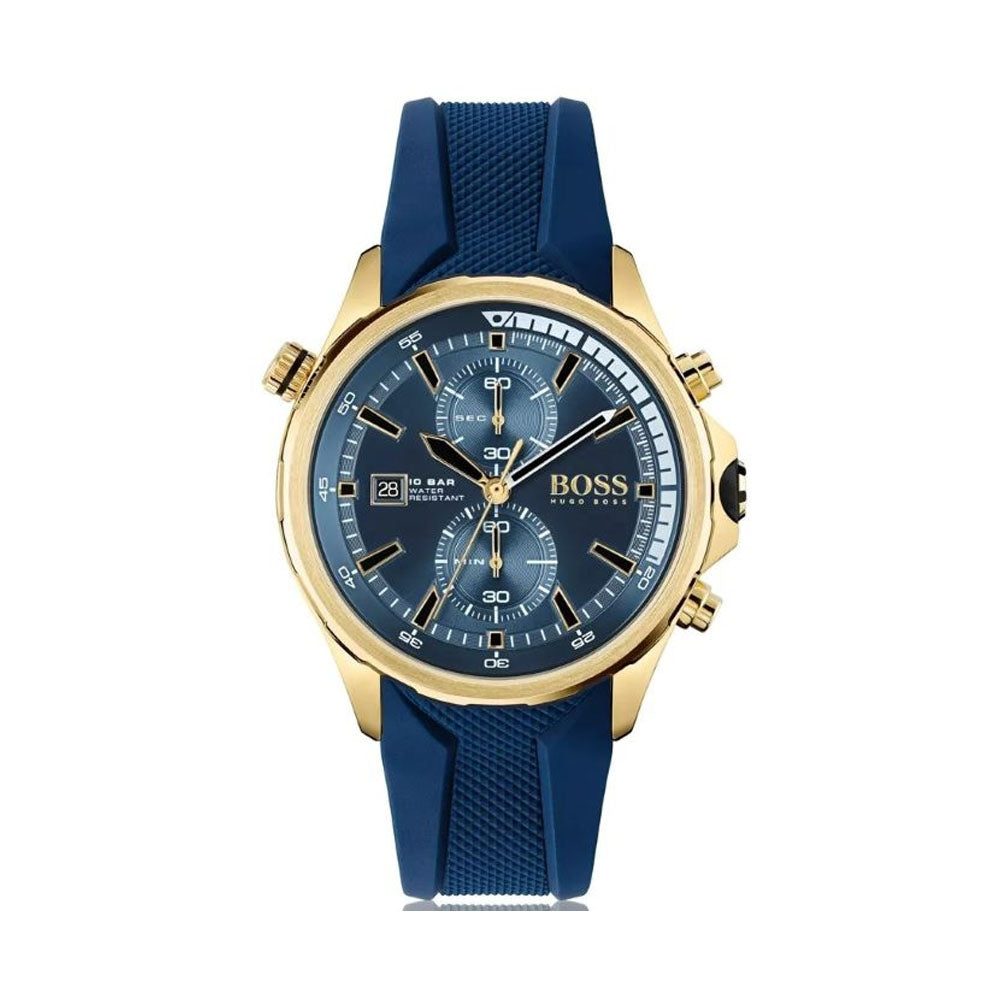 Hugo boss Men Globetrotter Watch Round 1513930 The Watches – Green ® Factory