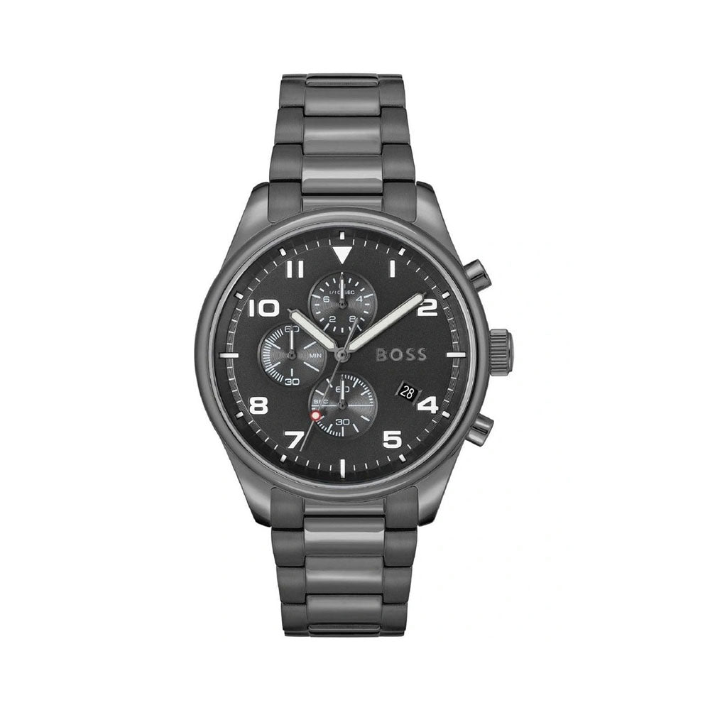 Hugo Boss Pilot Chrono ® Analog The Watch Factory Dial Edition Black – Watch-1513851 Men\'s