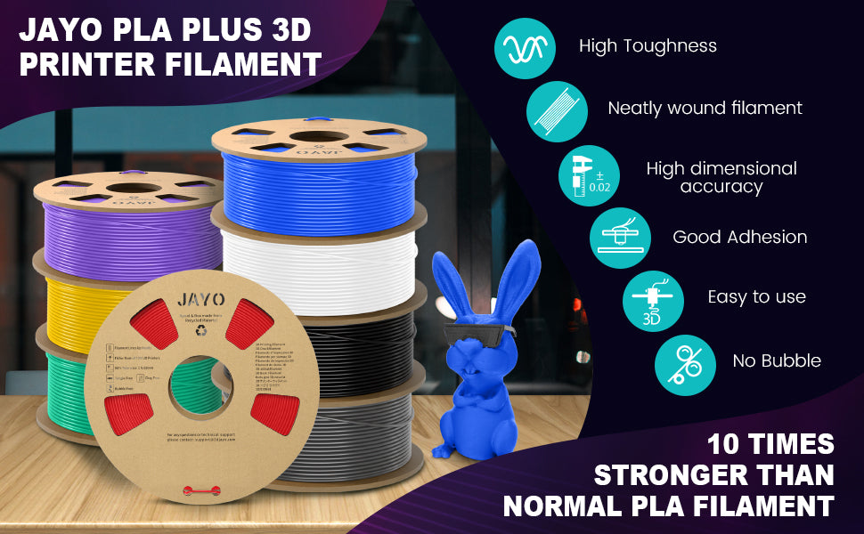 JAYO PLA+ 1.1KG 3D Printer Filament Cardboard Spool PLA Plus