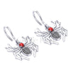 Spin a Web of Love with Our Red Diamond Gothic Spider Earrings