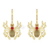 Weave a Love Story as Intriguing as These Red Diamond Gothic Spider Earrings.