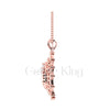 1.00ct Round Cut White Diamond Engagement Wedding Gothic Spider Web Pendant With Chain Sterling Silver Rose Gold Finish