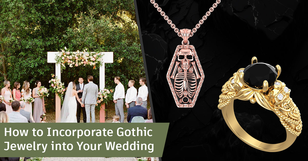Goth Wedding Jewelry banner image created by Gothicking
